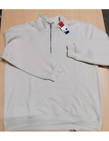 sweat col zippé