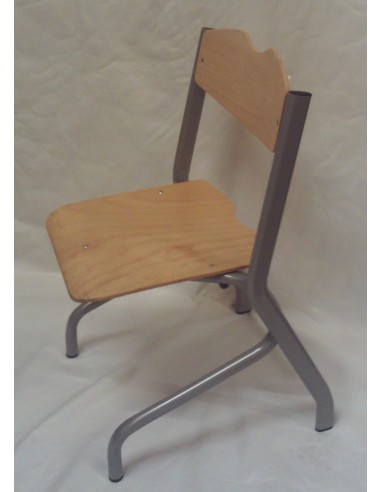 chaise d'écolier - grise