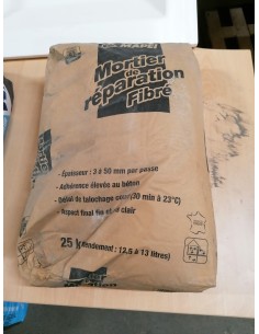 mortier de réparation fibré
